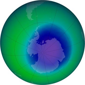 November 2006 monthly mean Antarctic ozone